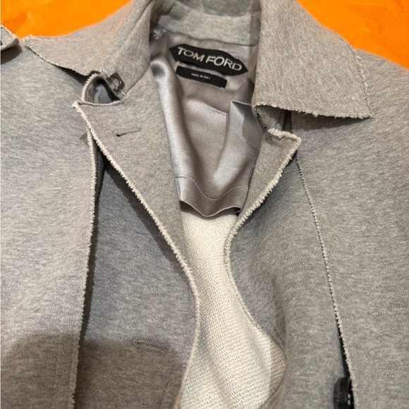 Tom Ford Gray belted Trench Coat for Women - Picture 7 of 16